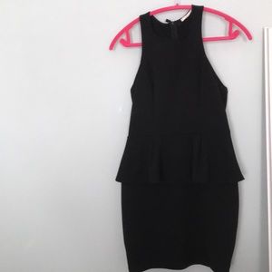 Black Peplum Dress
